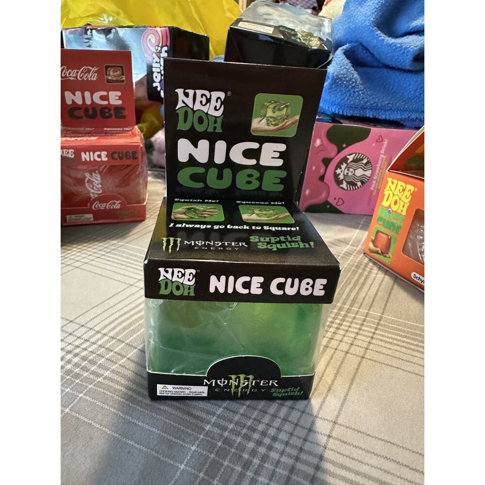 Dark Energy Can Squishy Cube Novelty Drink Squeeze Fidget Stress Toy